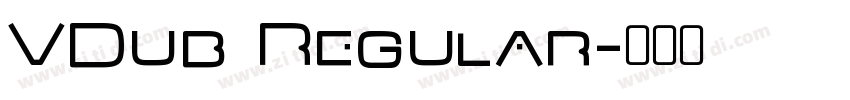 VDub Regular字体转换